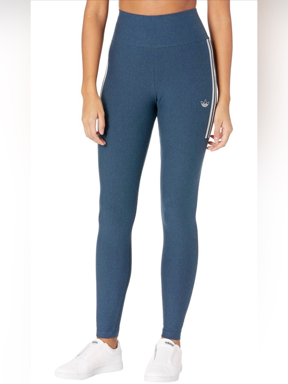 Adidas Originals Women’s Tights in Crew Navy/White, Size S